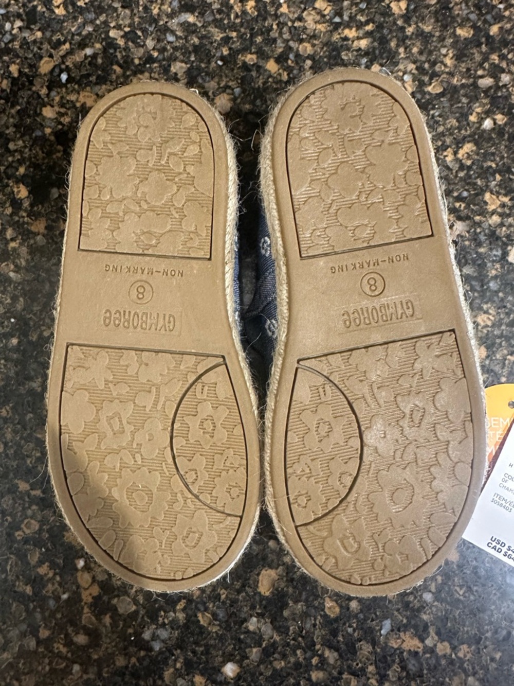 Gymboree Denim Blue Floral Mary Jane Shoes - Picture 8 of 10